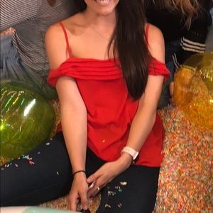 Adorable off the shoulder top